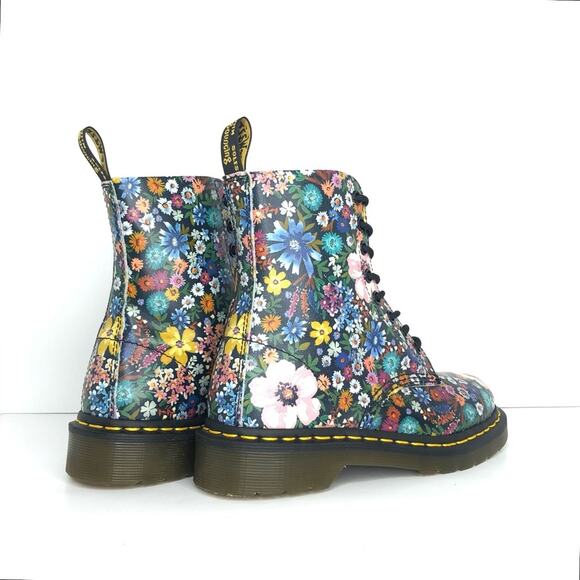 Dr Martens Wanderlust Floral 1460 WL Lace Up Combat Boots Women’s 5 Shoes - Picture 6 of 10